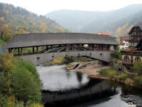 Historische Holzbr�cke Forbach